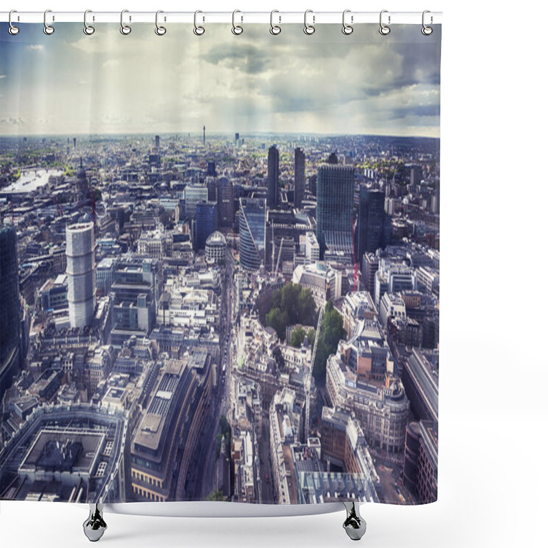 Personality  Panorama Of London City  Shower Curtains