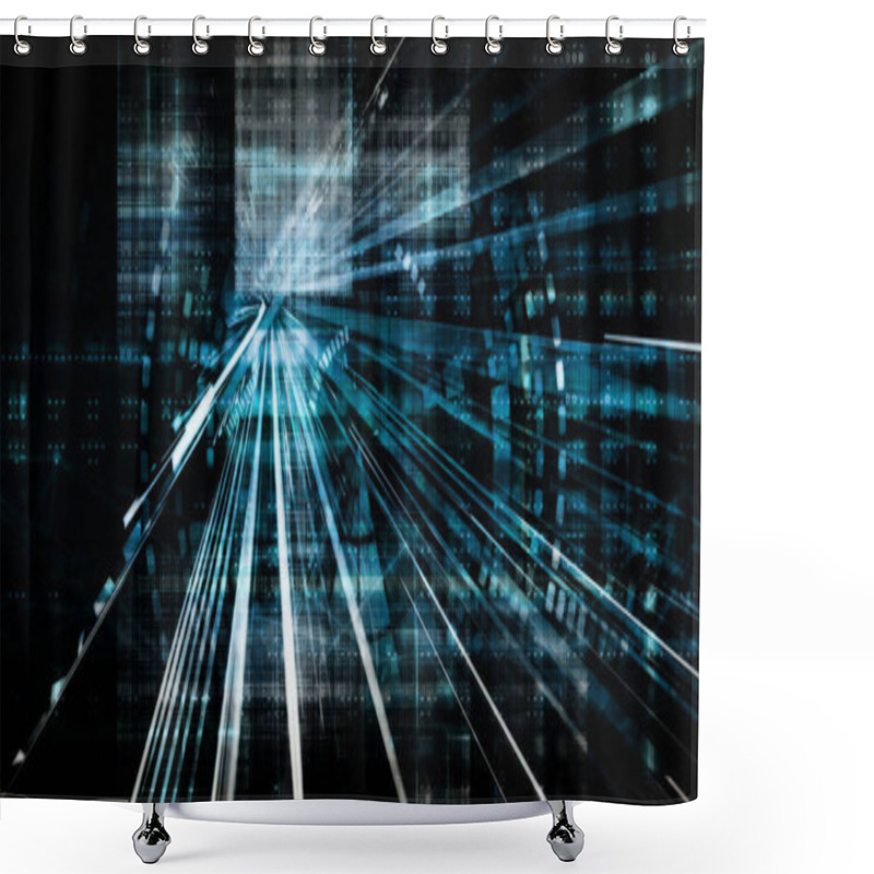 Personality  Open Source Technology Shower Curtains