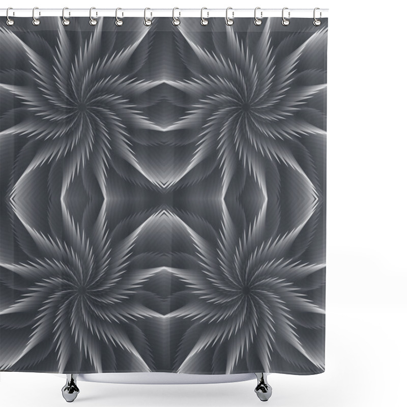 Personality  Vortex Vector Seamless Pattern Shower Curtains