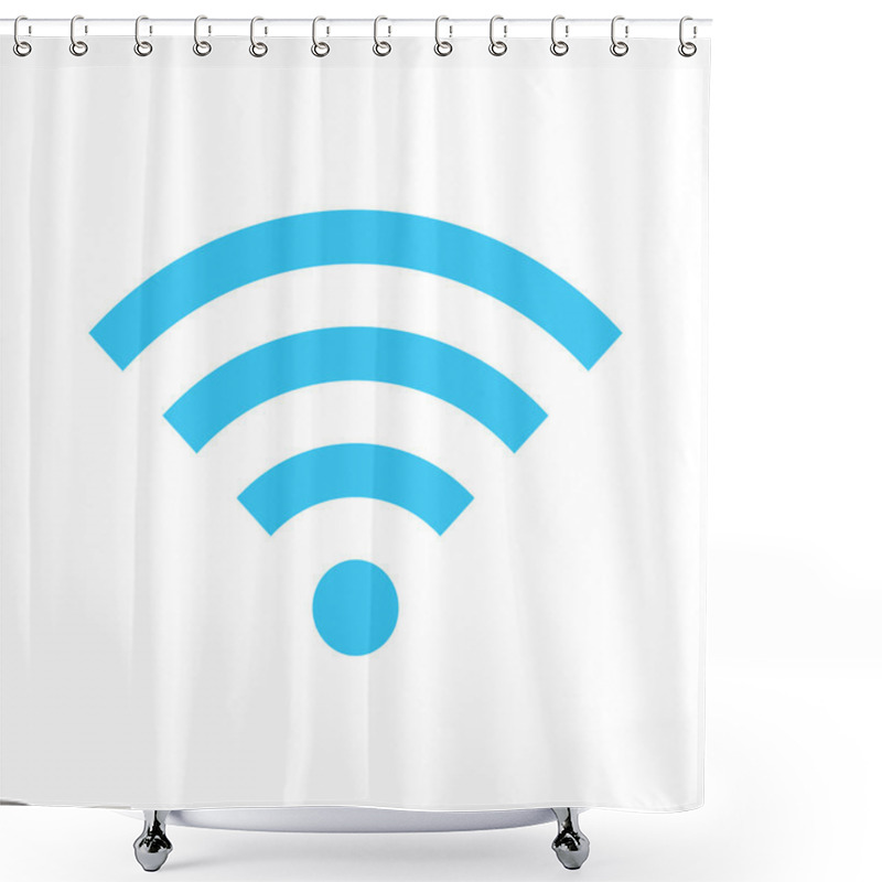 Personality  Vector Wireless Network Icon Shower Curtains