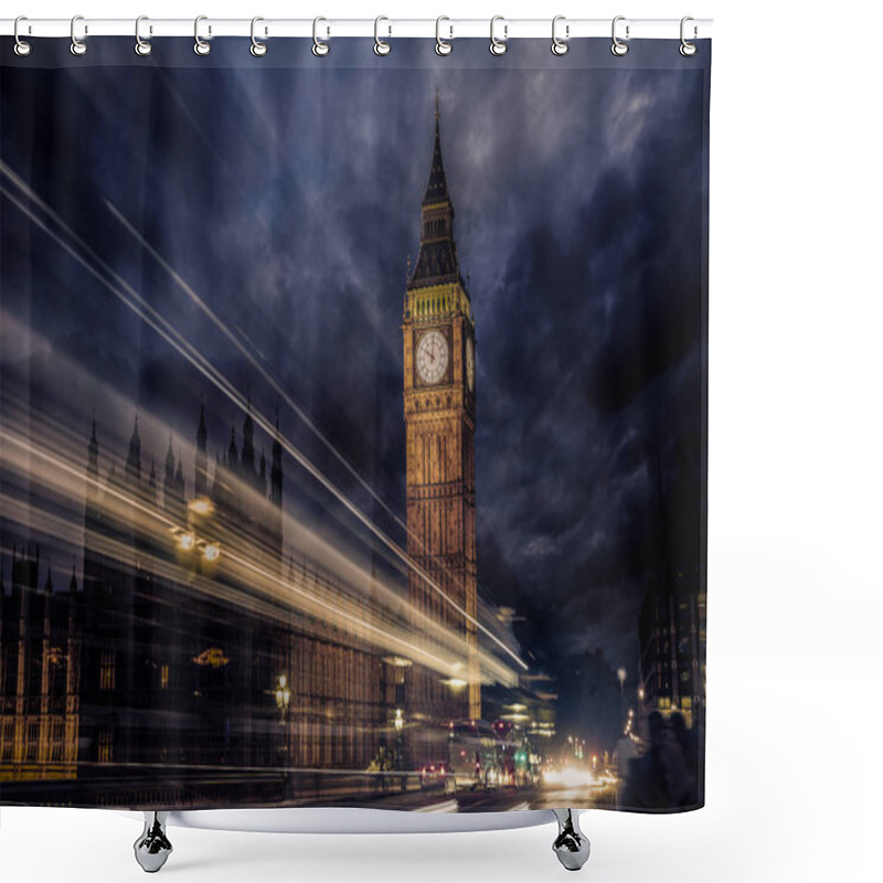 Personality  Big Ben Clock Tower In London England Shower Curtains