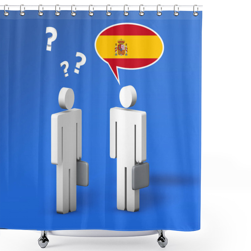 Personality  Business Spanish Language Concept Shower Curtains