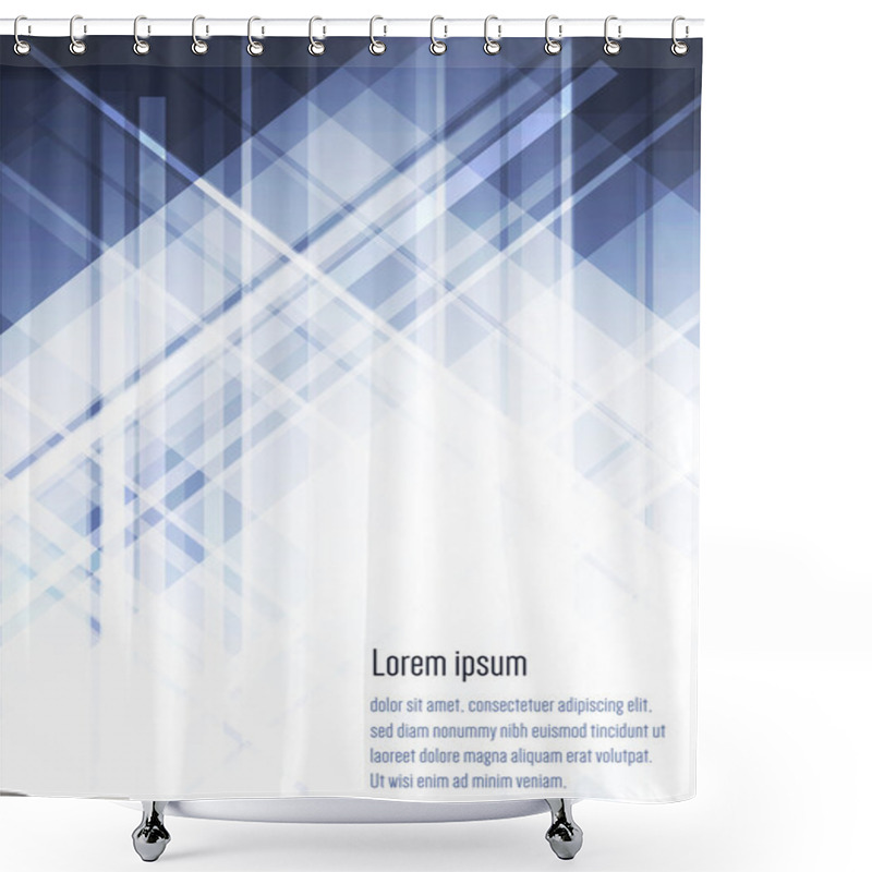 Personality  Abstract Futuristic Background. Shower Curtains