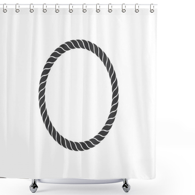 Personality  Rope Vector Icon Illustration Design Shower Curtains