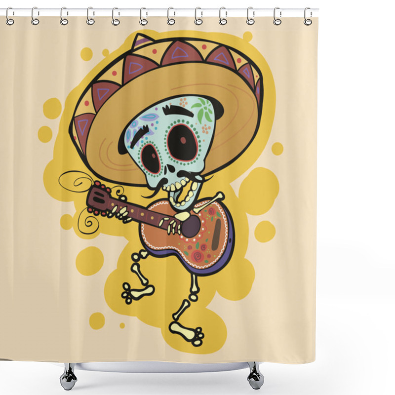 Personality  The Day Of The Dead Shower Curtains