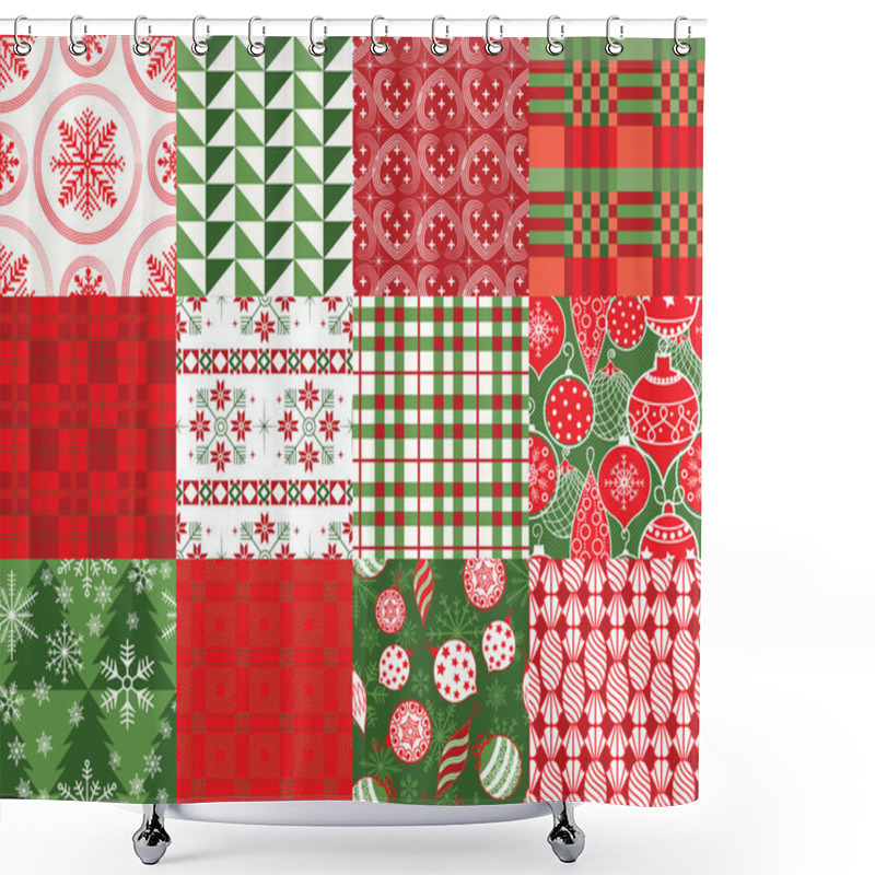 Personality  Holiday Patterns Shower Curtains