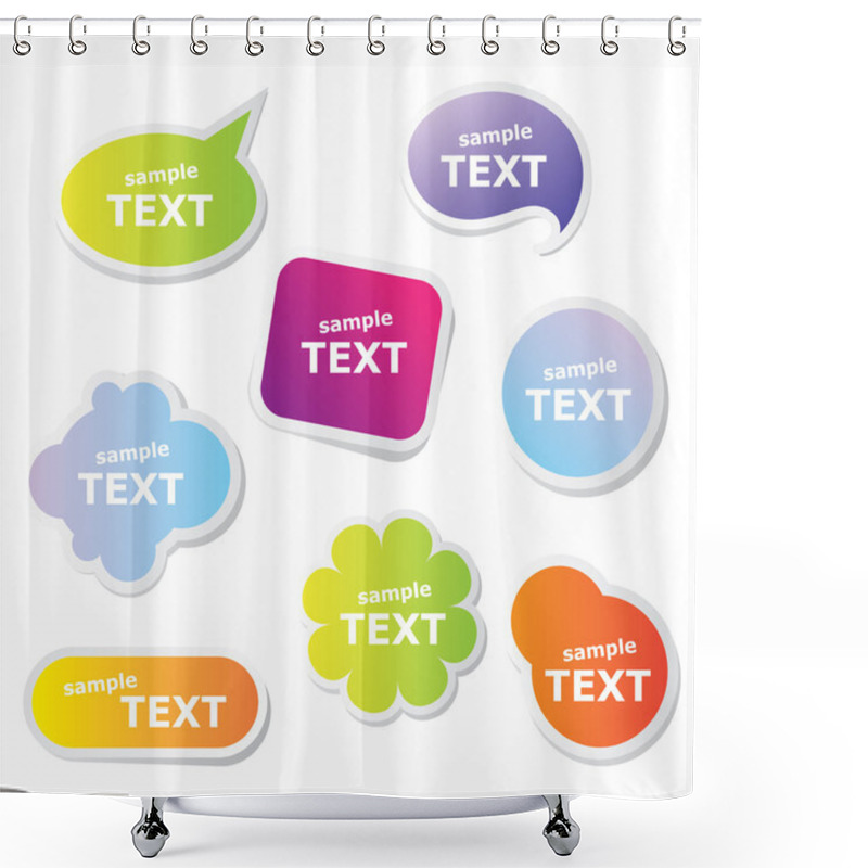 Personality  Frame-text Shower Curtains