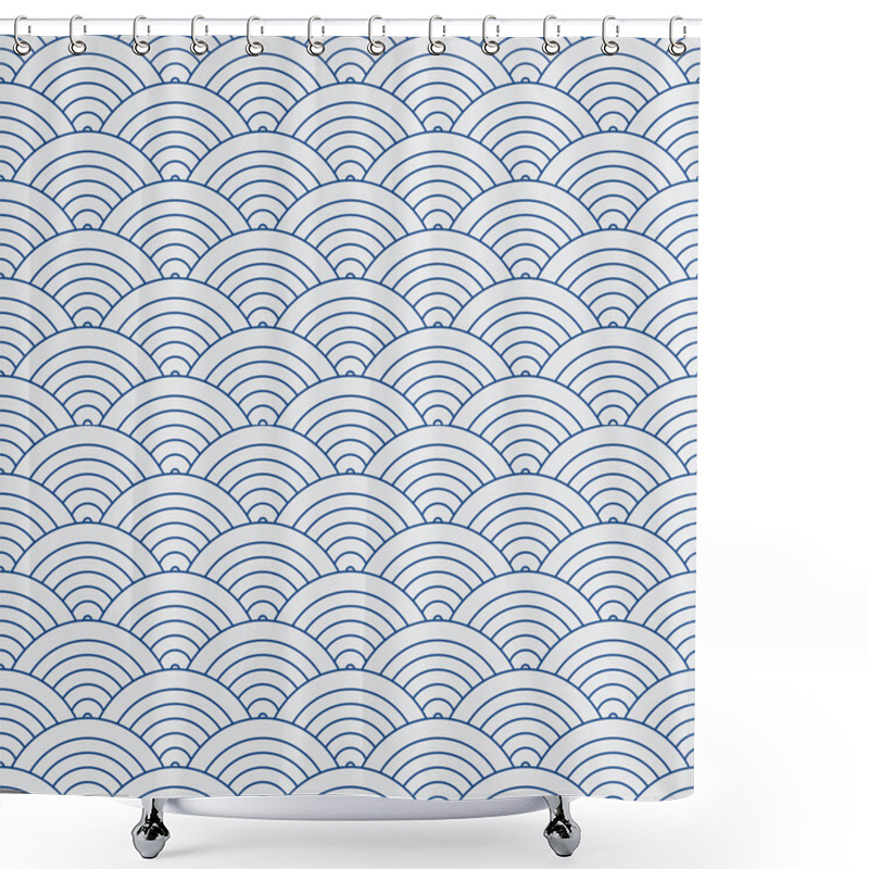 Personality  Seamless Pattern Japanese Inspired Shower Curtains