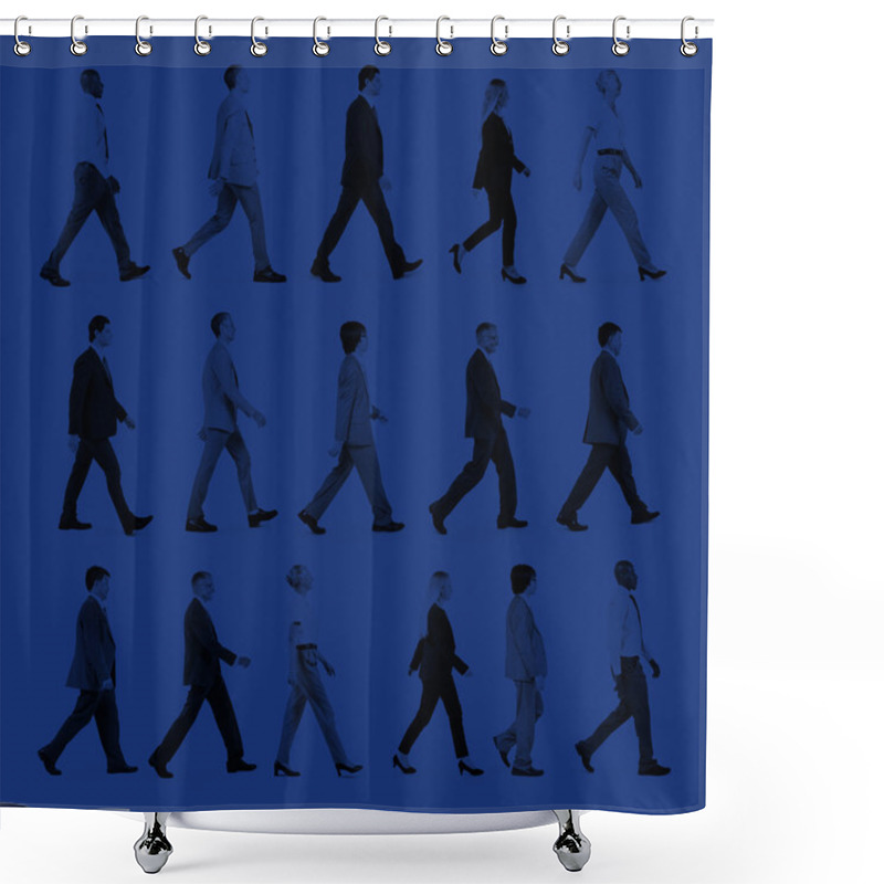 Personality  Business People Travel Walking Movement Concept Shower Curtains