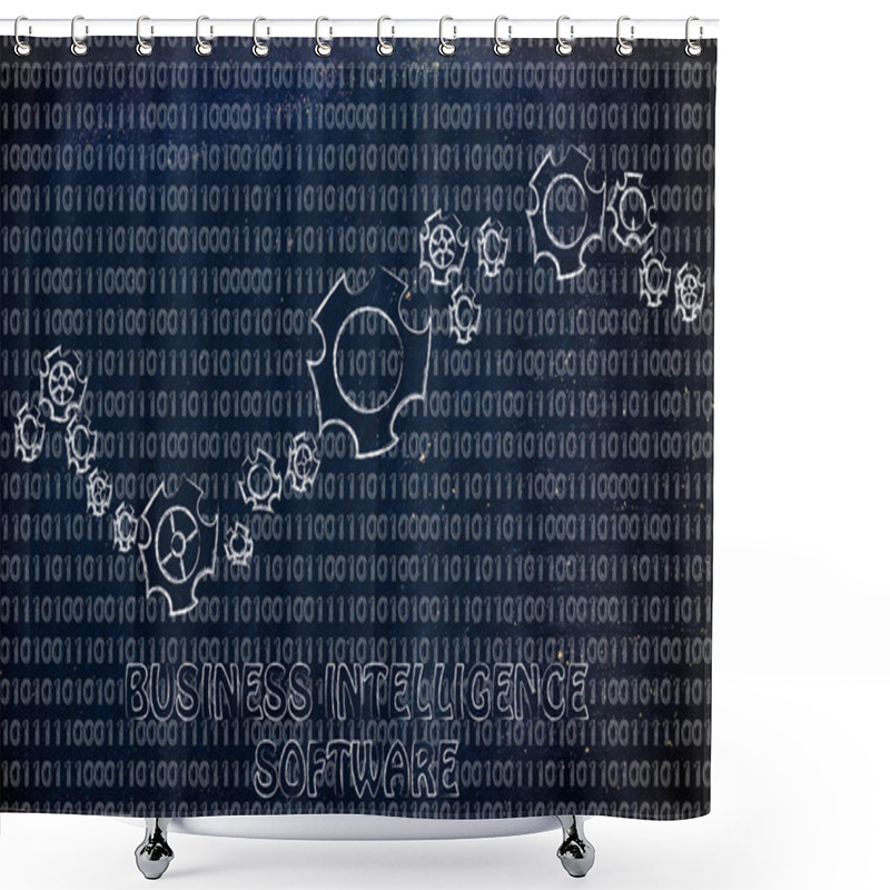 Personality  Concept Of Business Intelligence Soft Shower Curtains