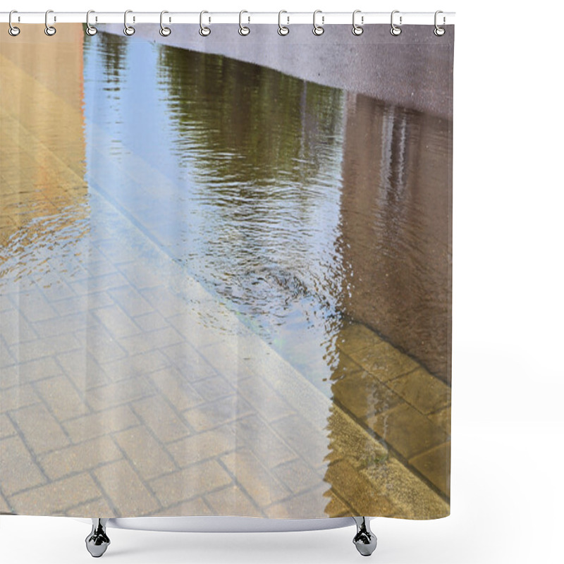 Personality  Flood The Streets In Magdeburg Shower Curtains