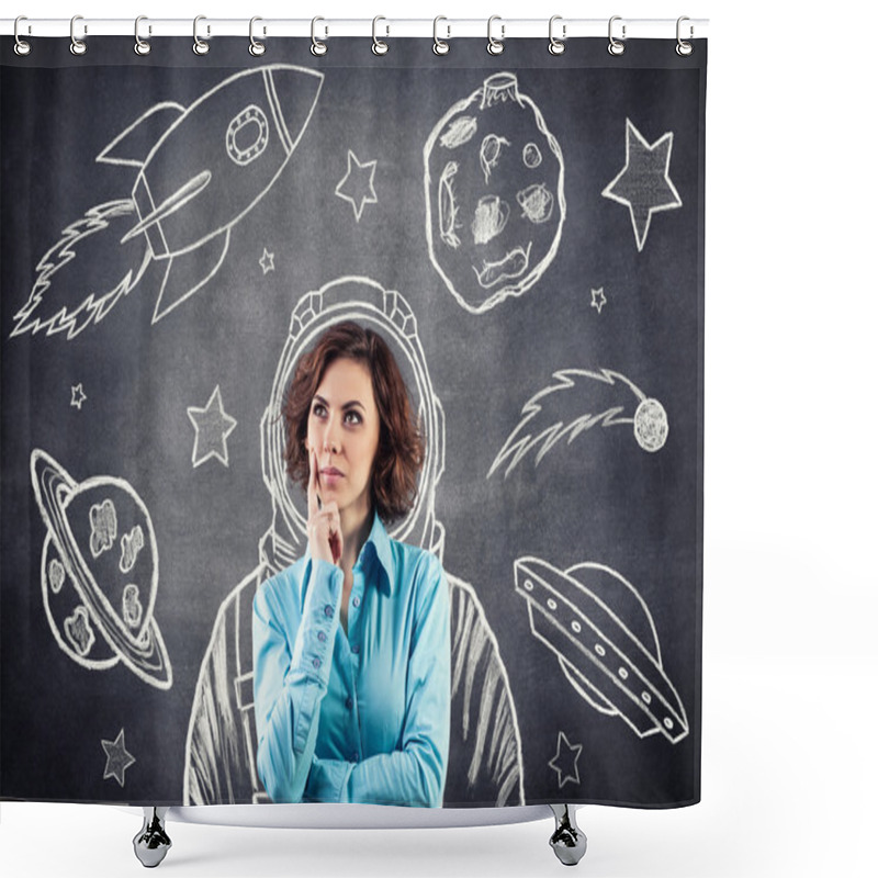 Personality  The Cosmonaut Shower Curtains