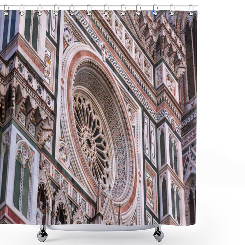 Personality  Florence Cathedral, Cattedrale Di Santa Maria Del Fiore Is The Cathedral Of Florence, Italy. The Building Was Completed By 1436. Shower Curtains