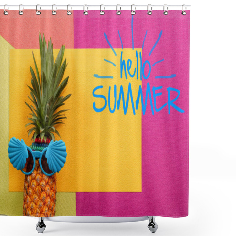 Personality  Summer And Holiday Concept.Hipster Pineapple Fashion Accessories Shower Curtains