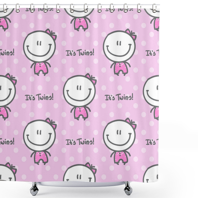 Personality  Its Twins Shower Curtains