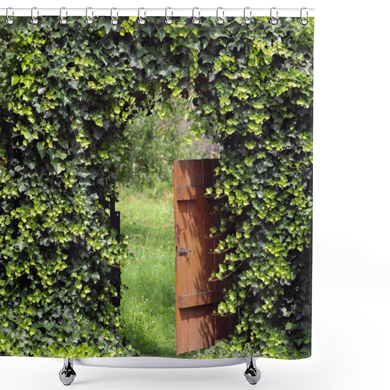 Personality  Path In The Garden Shower Curtains