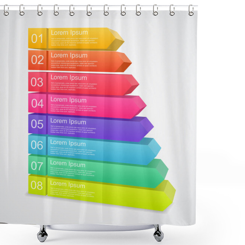 Personality  Template For Your Business Presentation (infographic) Shower Curtains