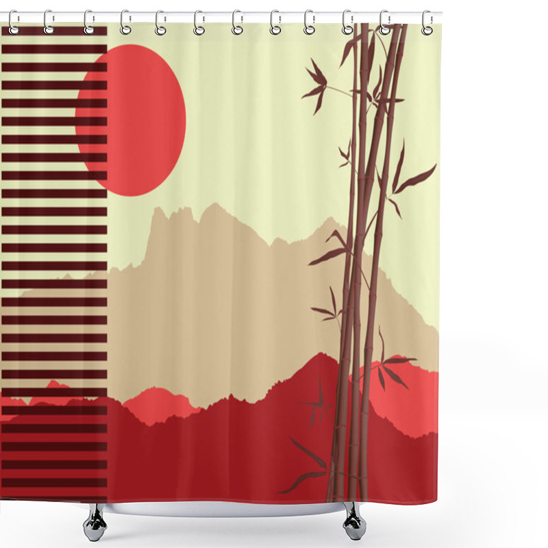 Personality  Japanese Theme Shower Curtains