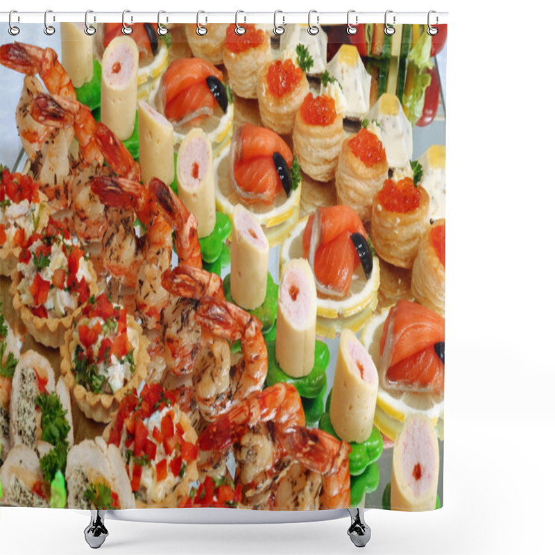 Personality  Buffet Table Shower Curtains