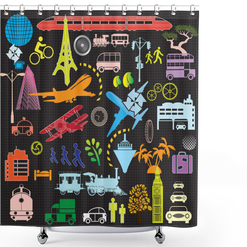 Personality  Mix Travel Shower Curtains