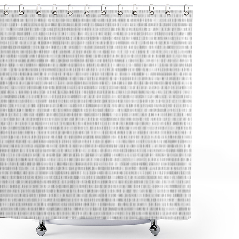 Personality  Binary Code Black And White Background With Two Binary Digits, 0 And 1 Isolated On A White Background. Algorithm Binary Data Code, Decryption And Encoding. Vector Illustration. Shower Curtains