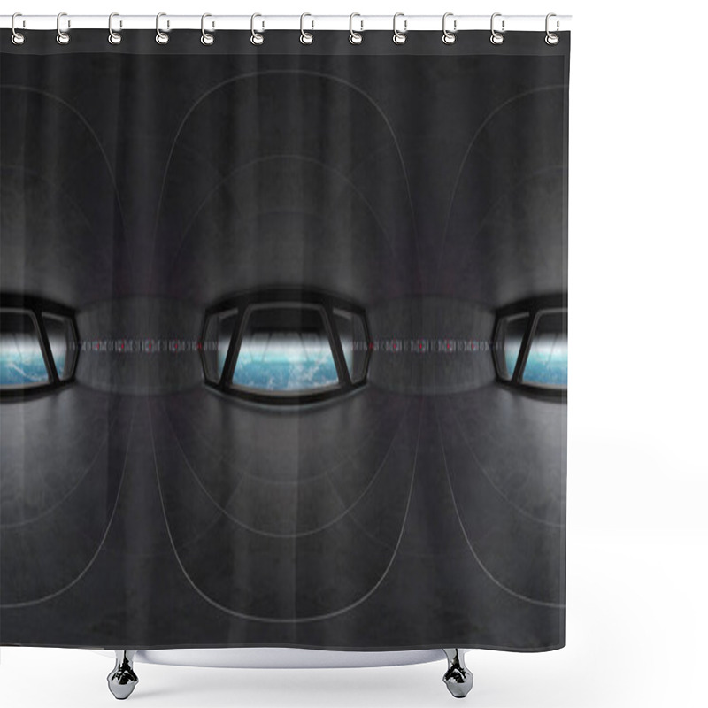 Personality  High Resolution HDRI Panoramic View Of A Dark Spaceship Interior. 360 Panorama Reflection Mapping Of A Futuristic Spacecraft Room 3D Rendering. Elements Of This Image Furnished By NASA Shower Curtains