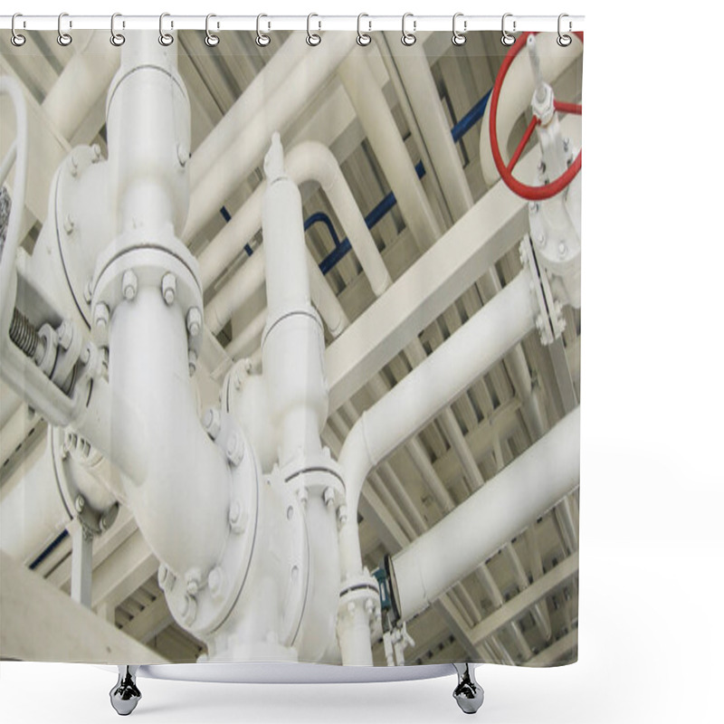 Personality  Steel Spring Safety Valve. Equipment For Primary Oil Refining. Shower Curtains