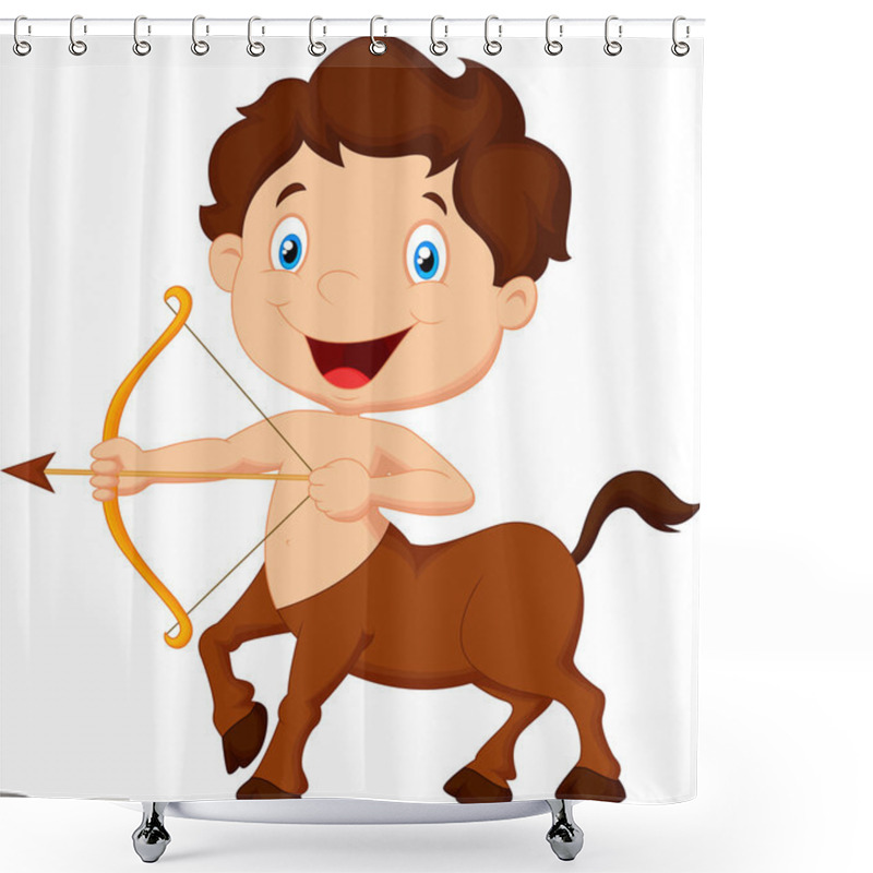 Personality  Zodiac Symbol Sagittarius Shower Curtains