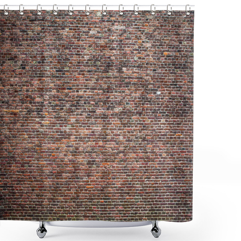 Personality  Antique Brick Stone Wall Texture. Photo Background. Shower Curtains