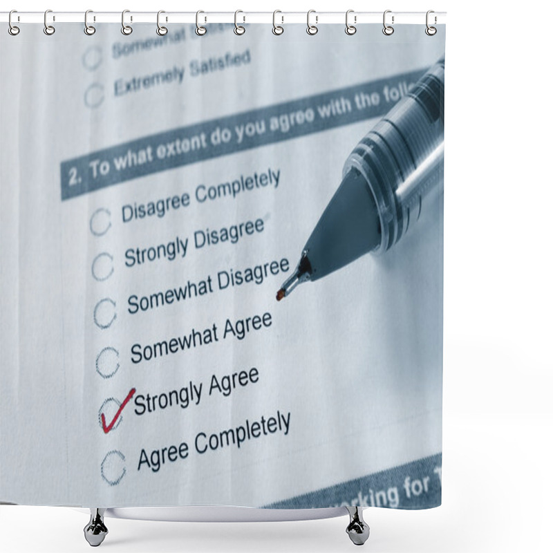 Personality  Business Survey Shower Curtains