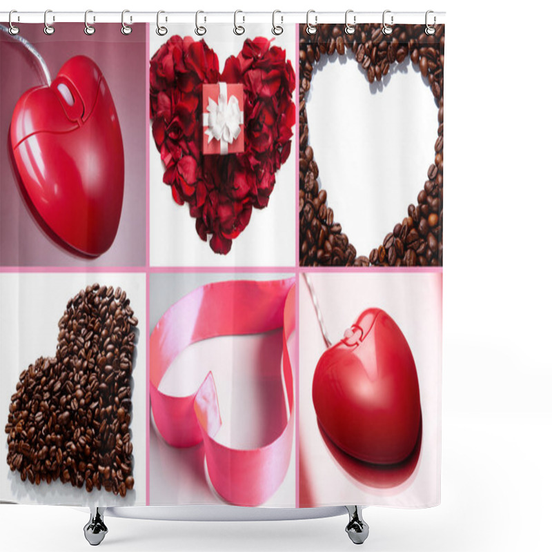 Personality  Creative Hearts Shower Curtains