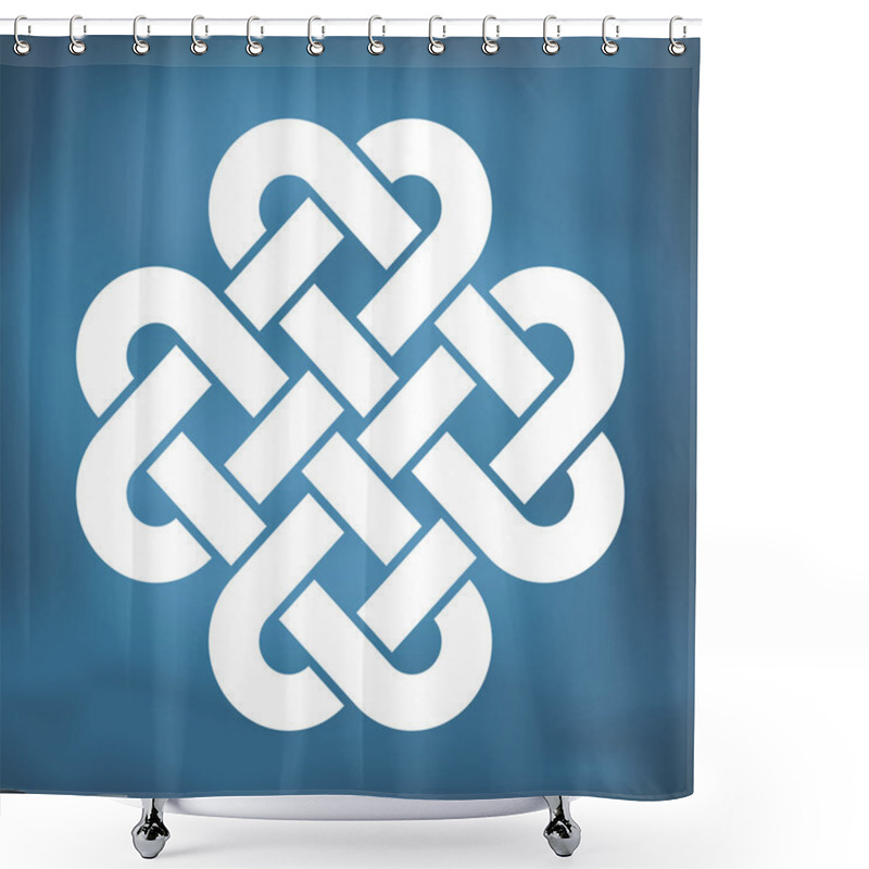 Personality  Decorative Celtic Love Knot Shower Curtains