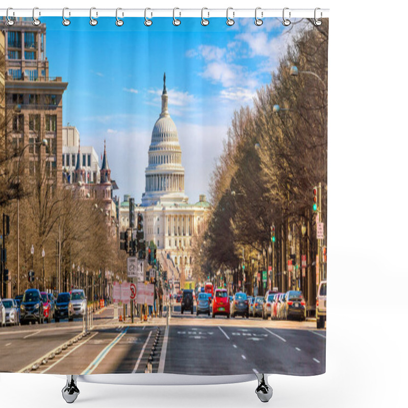 Personality  The United States Capitol Building In Washington, D.C. Shower Curtains