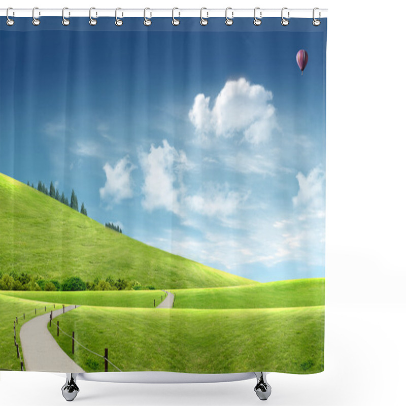 Personality  Landscape Shower Curtains