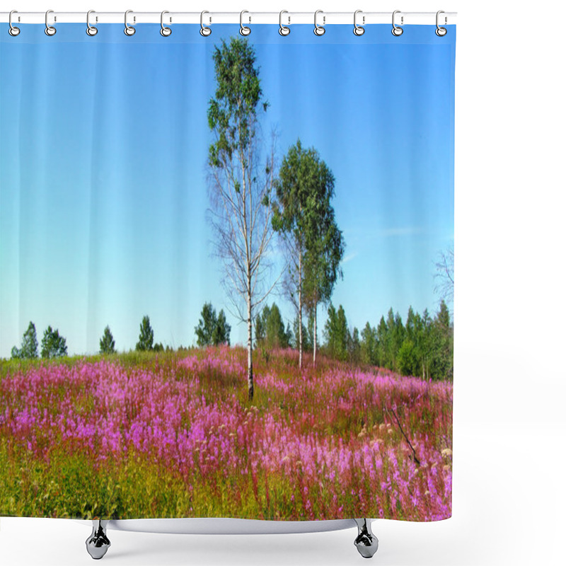 Personality  Flower On Field Shower Curtains