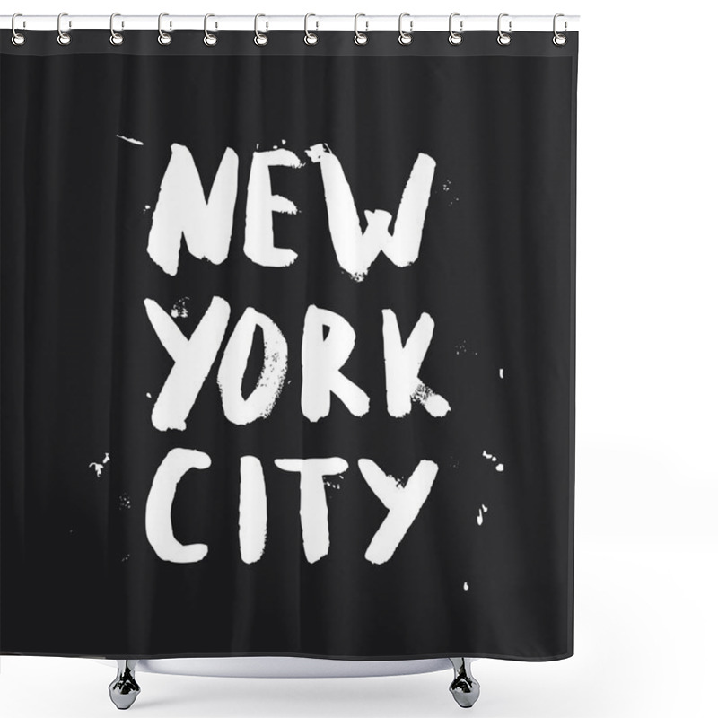 Personality  New York City - Lettering Design Shower Curtains