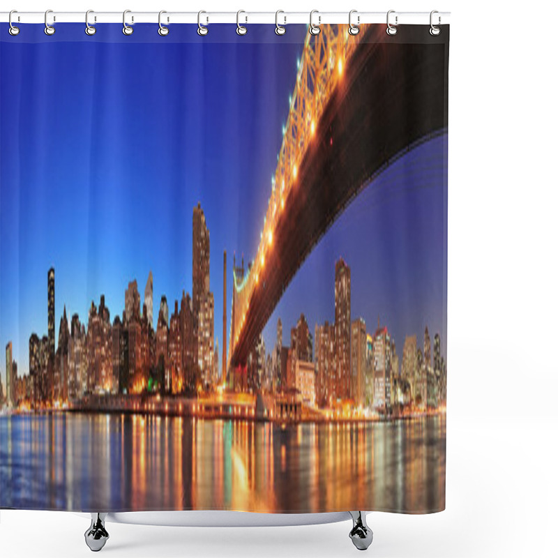 Personality  Queensboro Bridge And Manhattan Shower Curtains