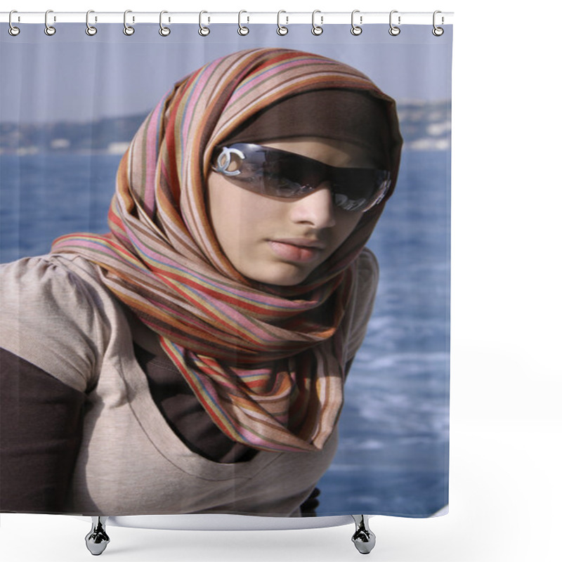 Personality  Saudi Girl Shower Curtains