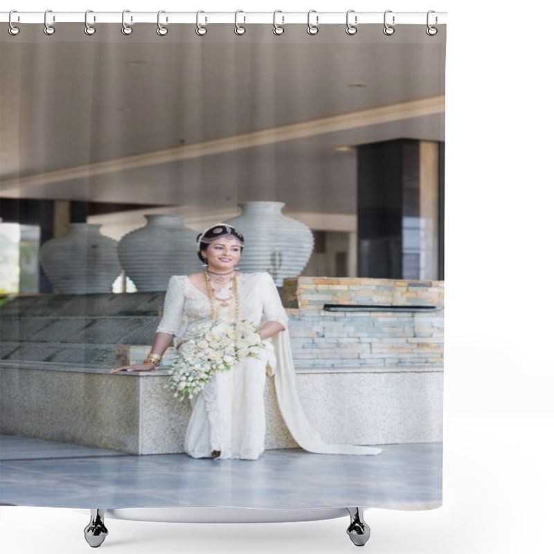 Personality  Bride In Traditional Dress Shower Curtains