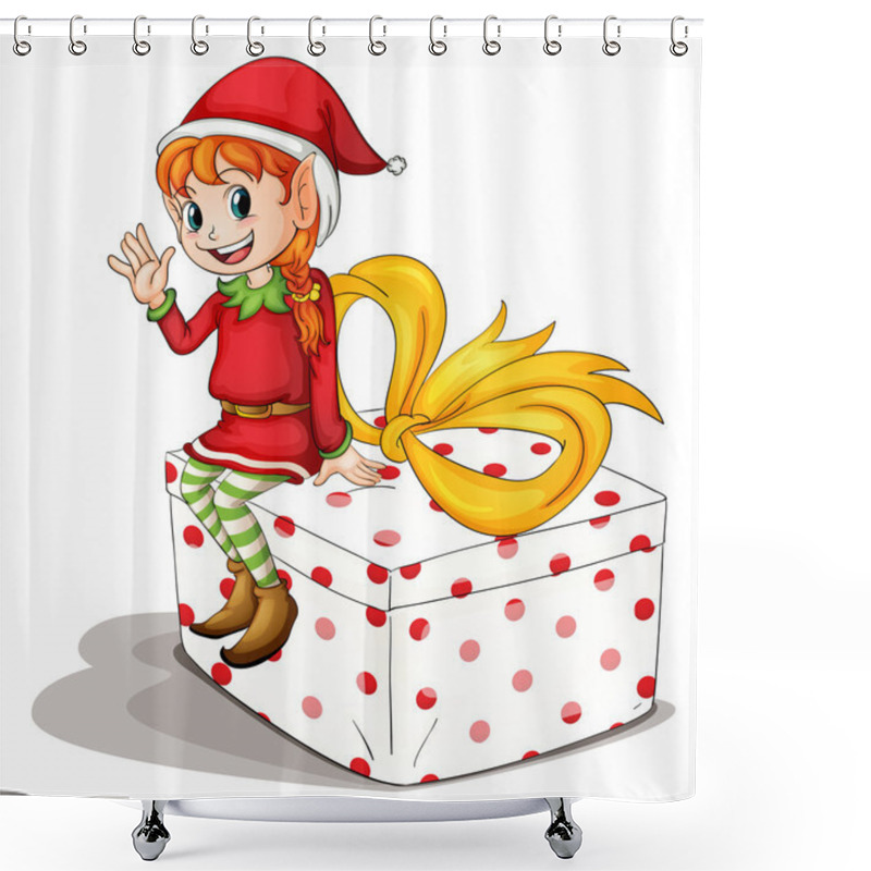 Personality  Little Elf Shower Curtains