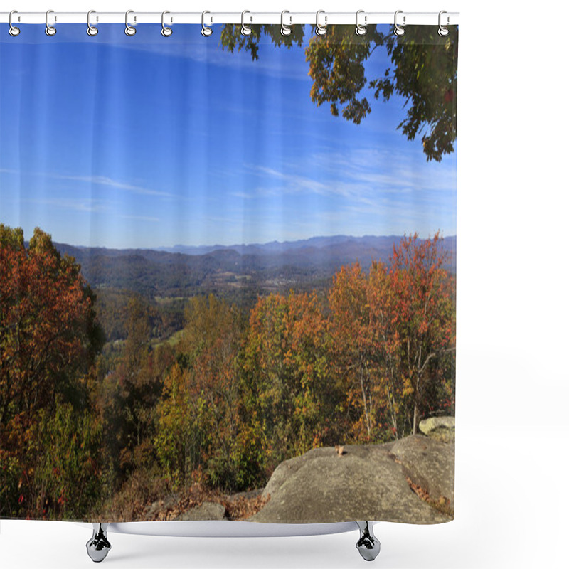 Personality  Mountains At Jump Off Rock In Hendersonville, North Carolina Shower Curtains