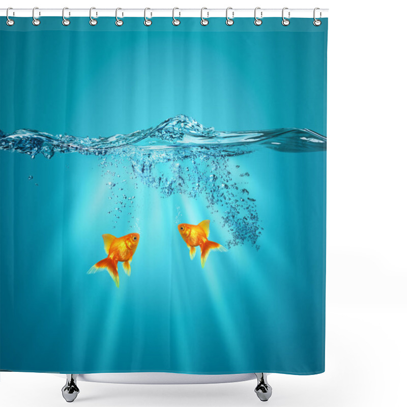 Personality  Funny Underwater Backgrounds For Your Design Shower Curtains