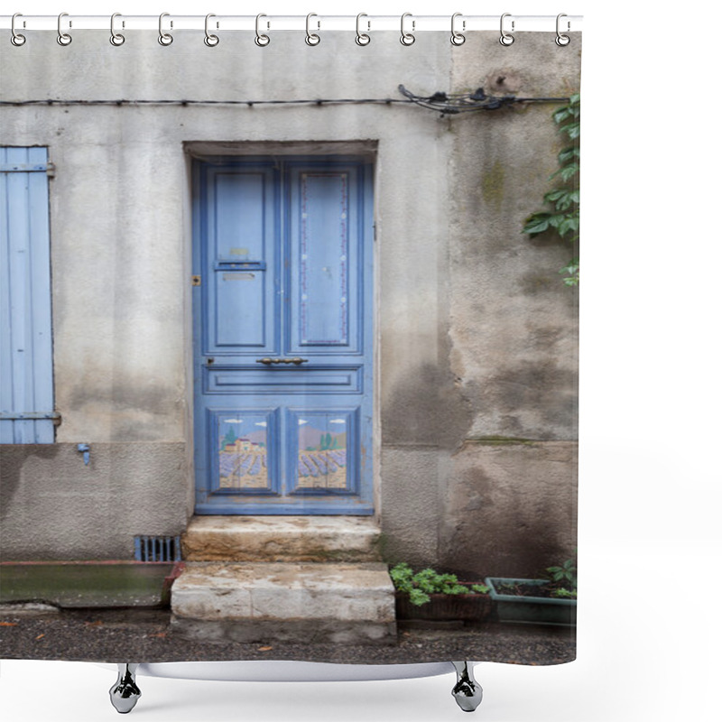 Personality  Door Of Provencal House Shower Curtains