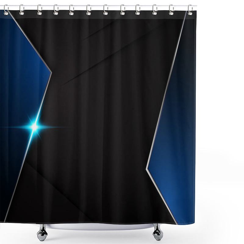 Personality  Modern Dark Abstract Template Shower Curtains