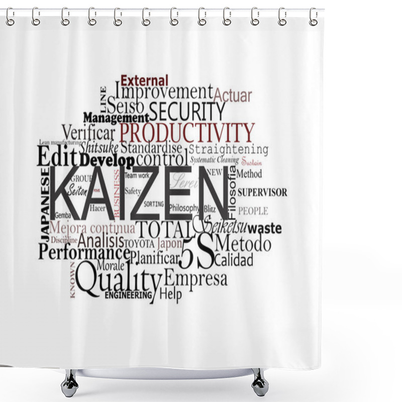 Personality  Kaizen Concept Shower Curtains