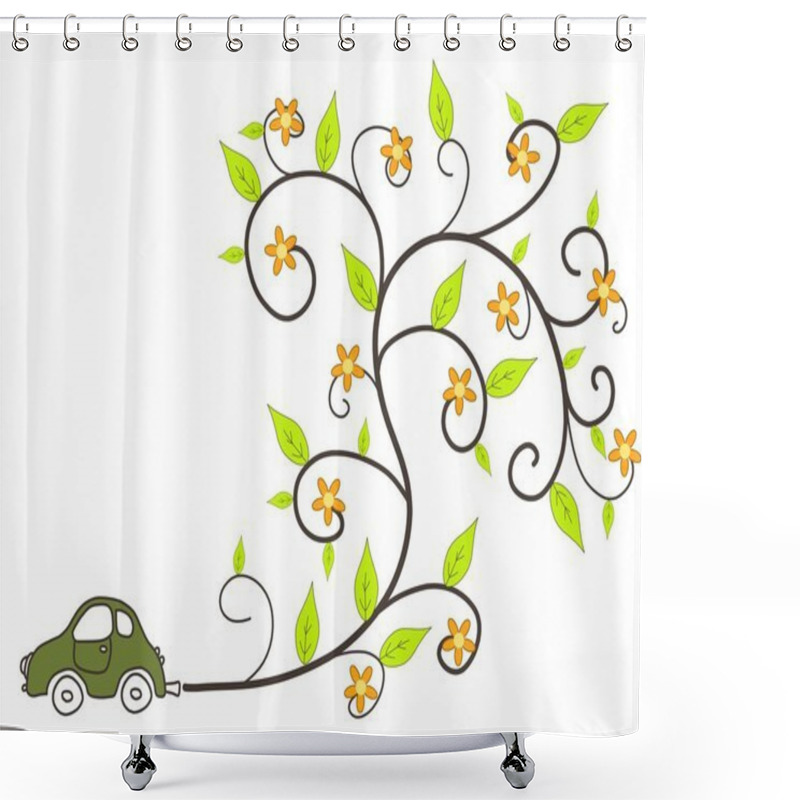 Personality  Ecological Car Shower Curtains