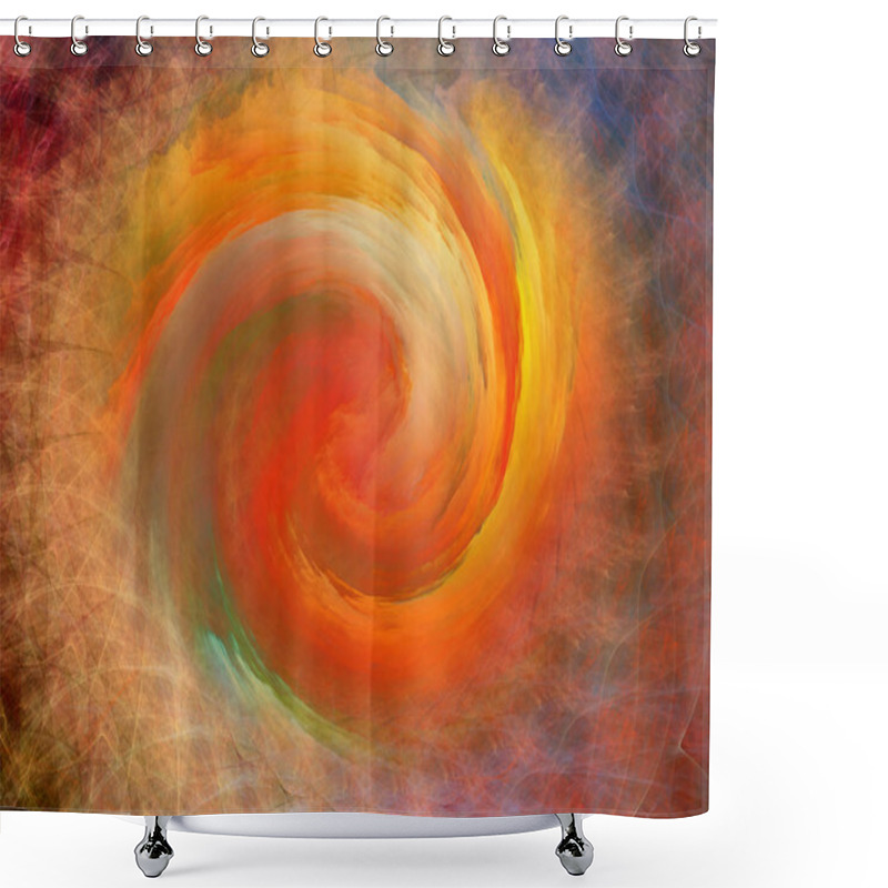 Personality  Spiral Background.  Shower Curtains