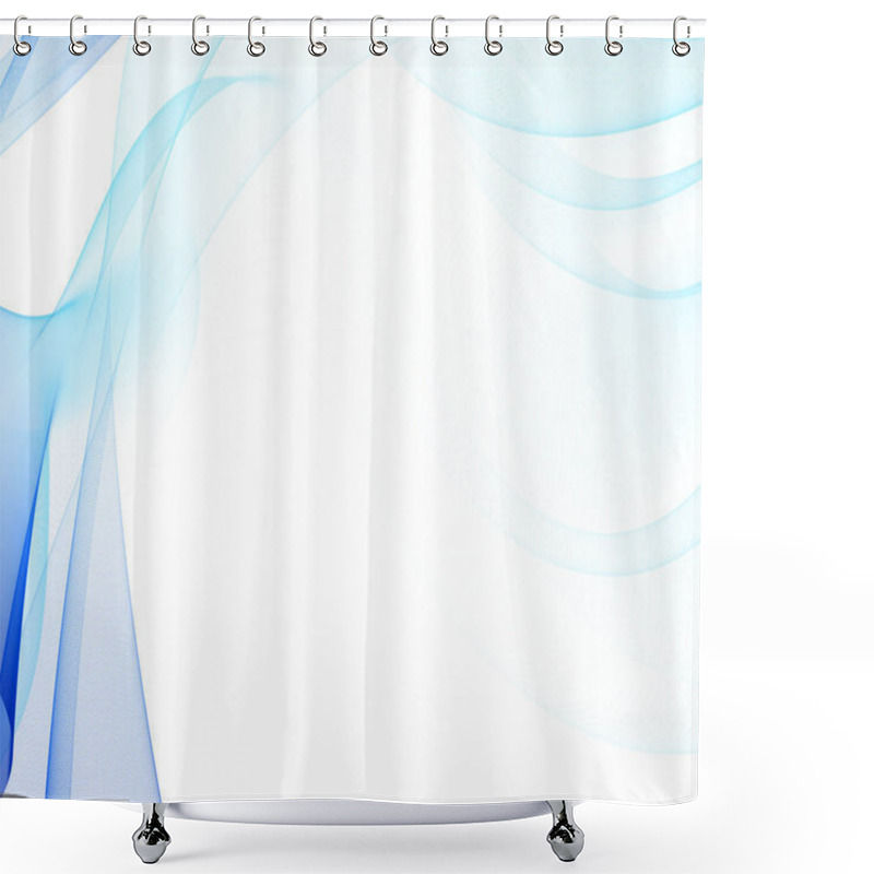 Personality  Abstract Grid Lines, Vector Composition With Motion Effect Shower Curtains