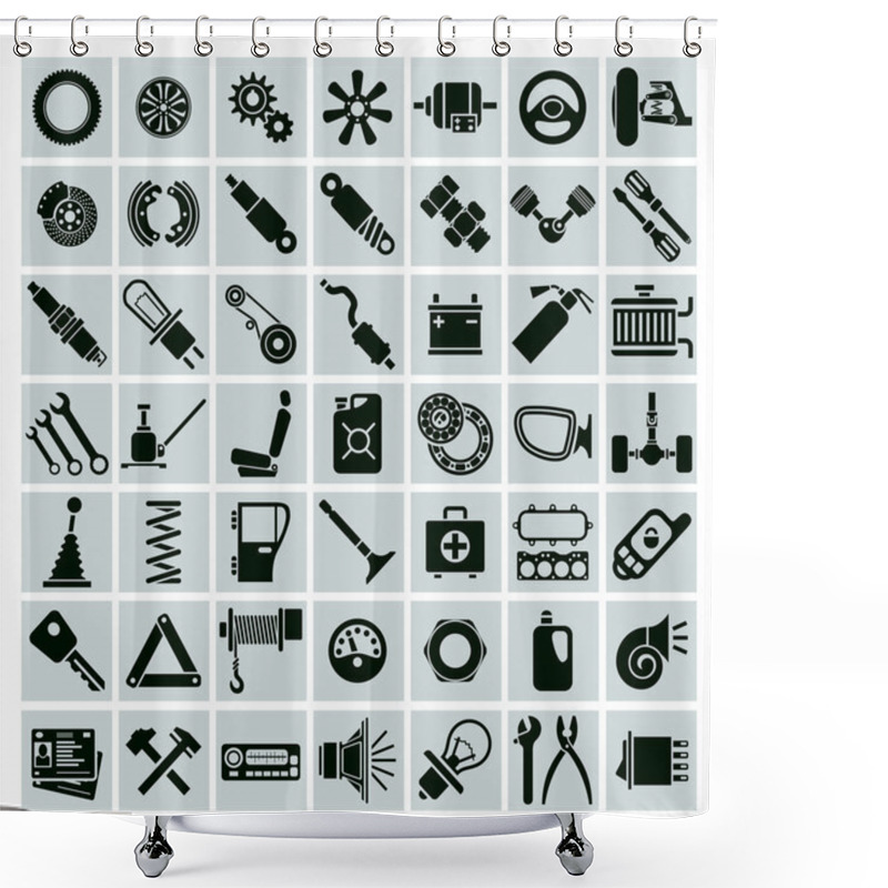 Personality  Car Parts, Tools And Accessories Shower Curtains