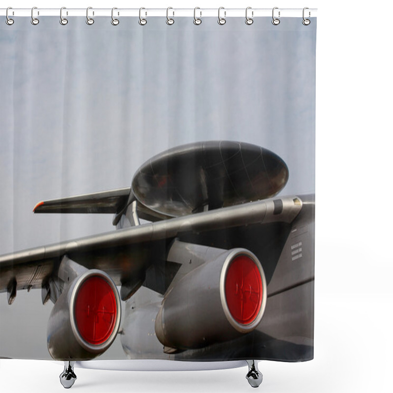 Personality  Aircraft Radar Shower Curtains